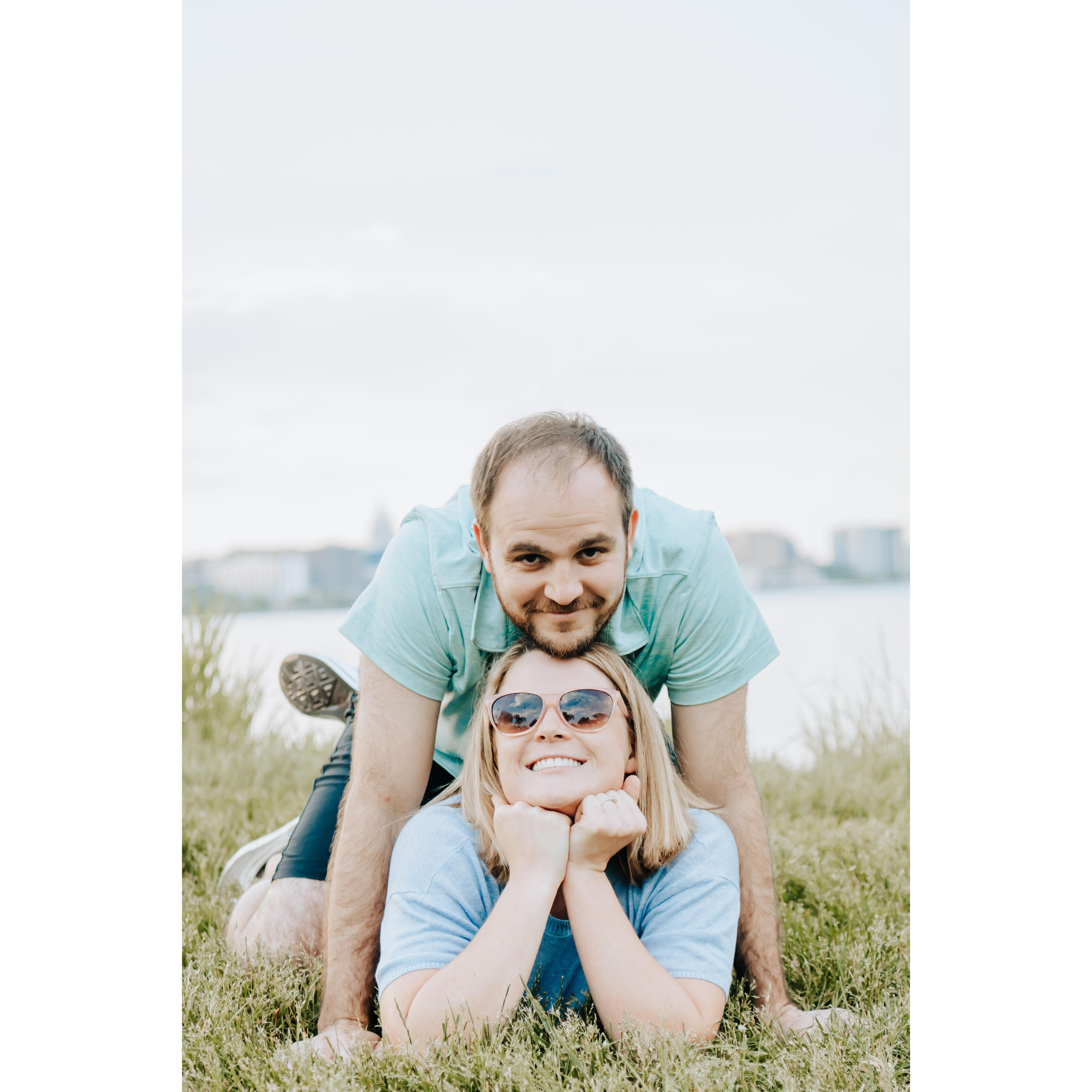 My default pose, and Jordan being an absolute trooper.