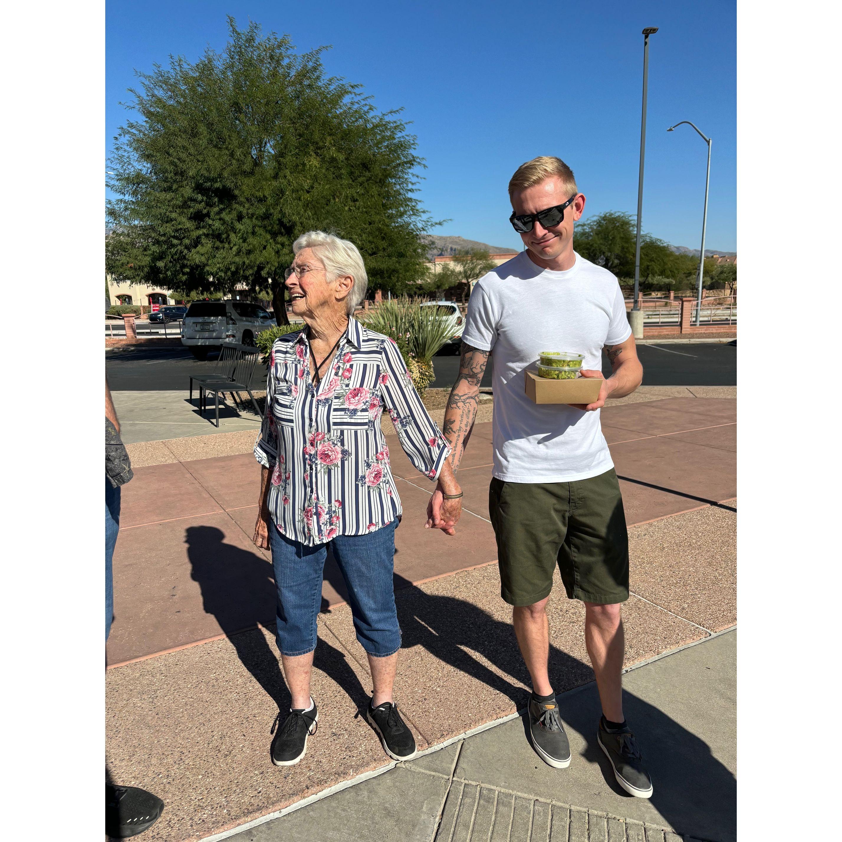 Caleb won me over after seeing him interact with both my grandmas!