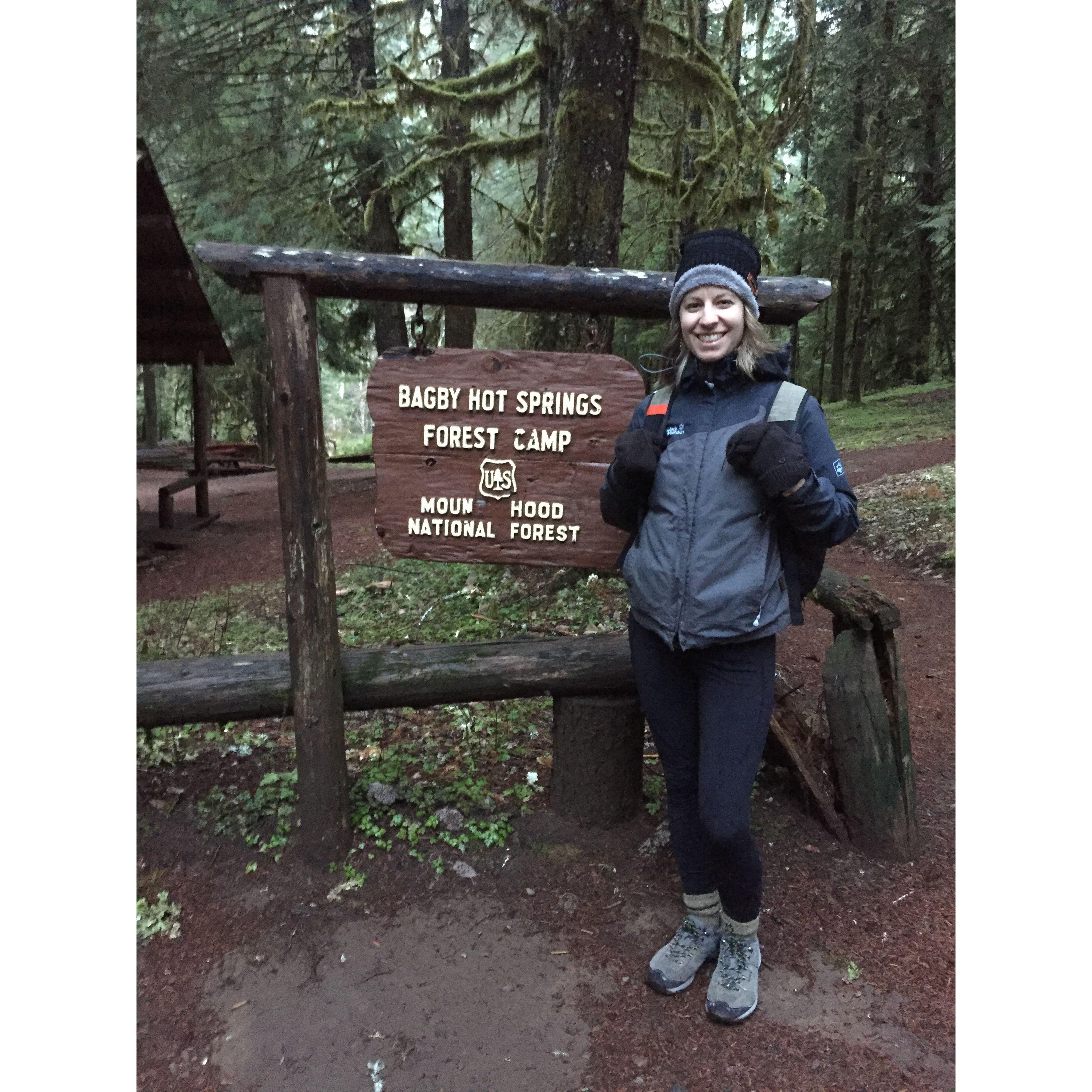 Where I proposed to Olivia at Bagby Hotsprings, Oregon