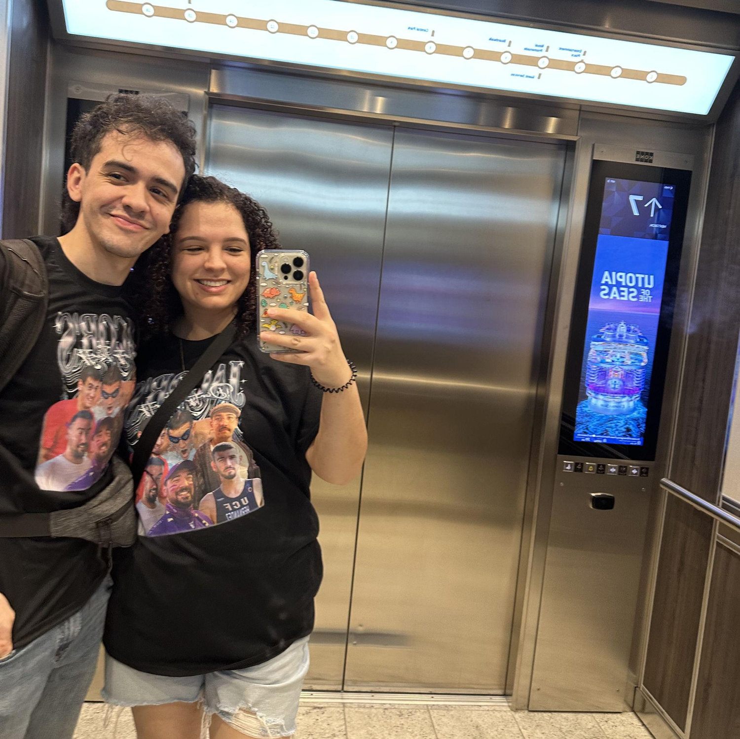 classic elevator pic on a cruise ship ft. jacob's dirty thirty