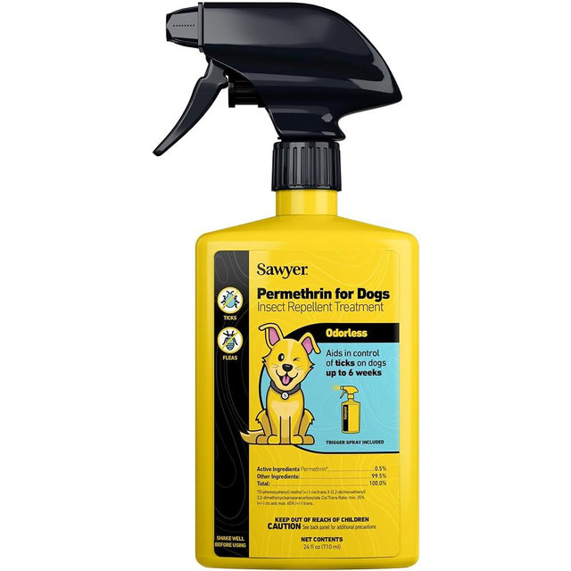 Sawyer Products SP624 Permethrin, Permethrin for Dogs Insect Repellent Treatment