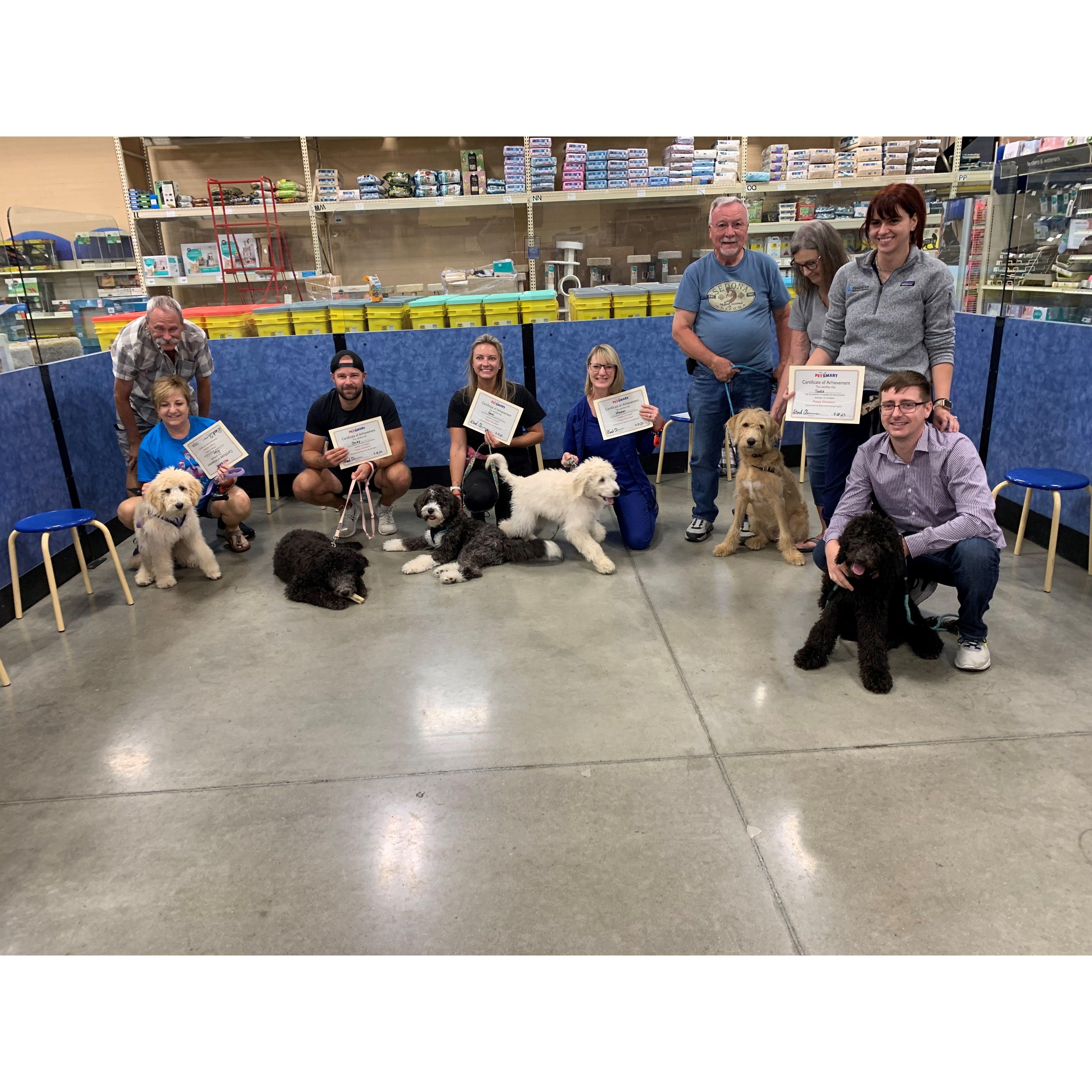 Smart puppy graduation