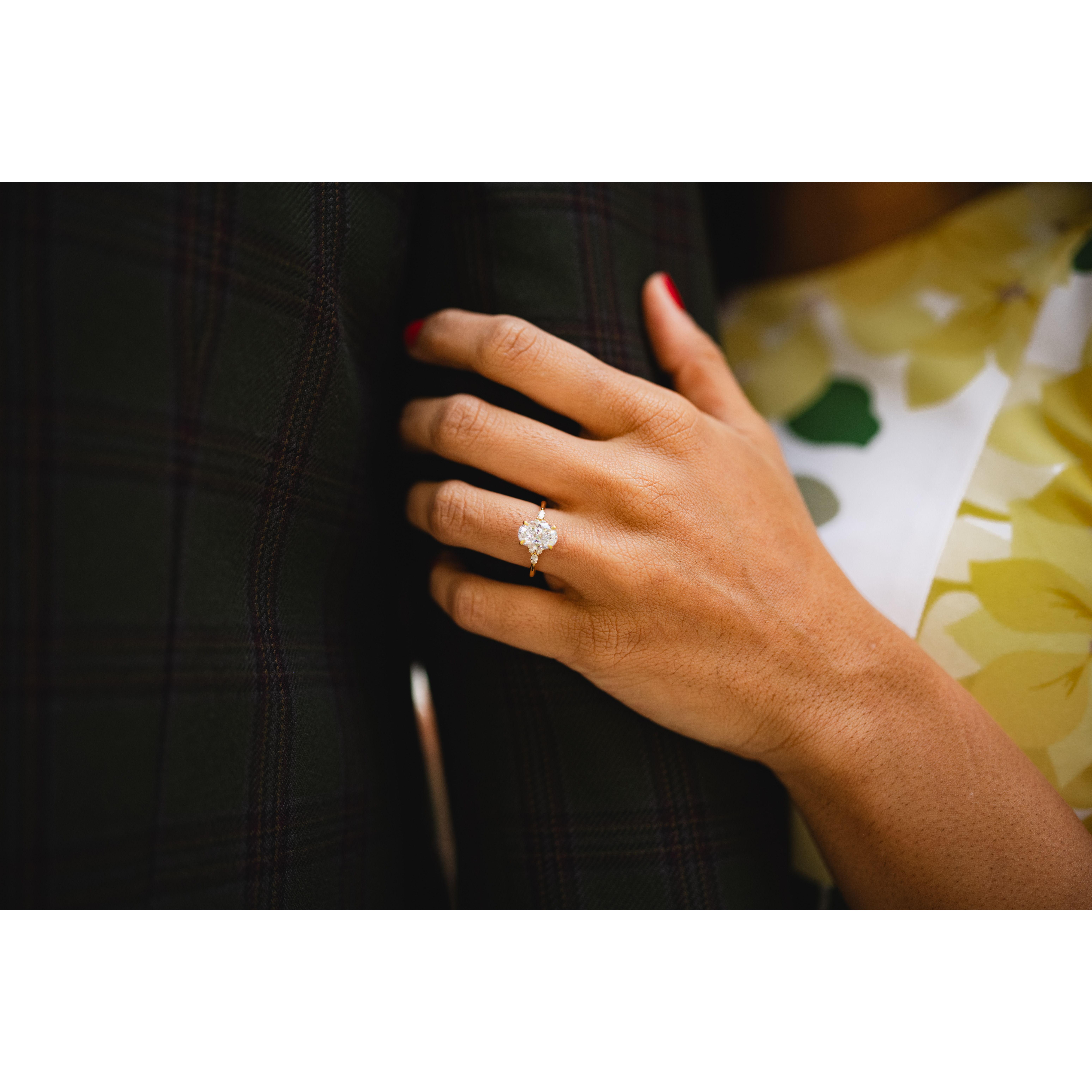The photoshoot after popping the question