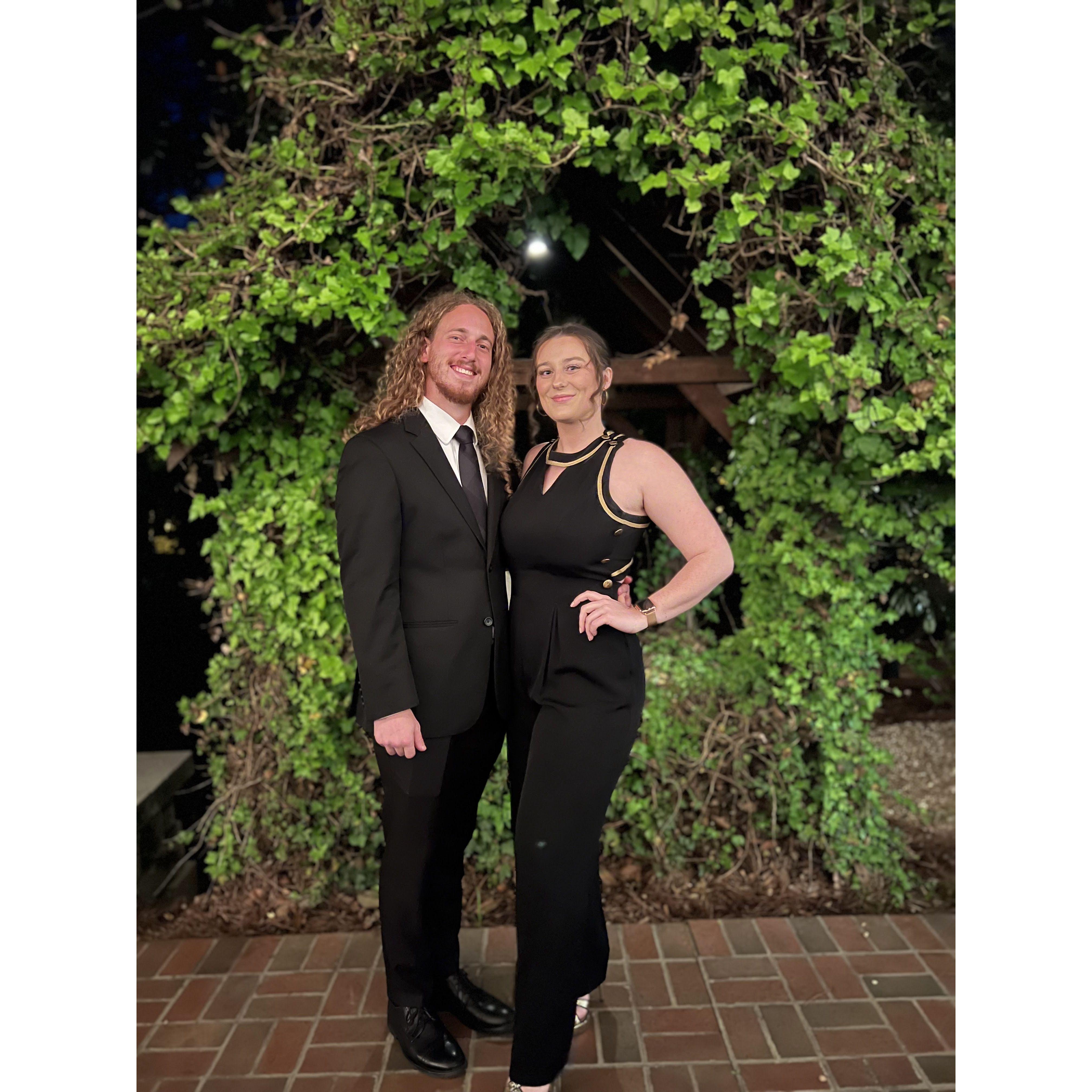 Last formal event before Nick's hair chop!