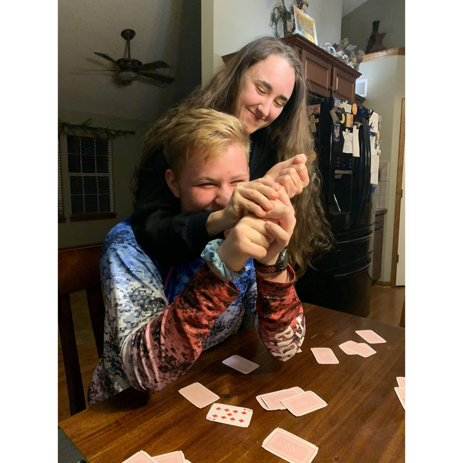 Bonding over card games and their competitive natures!