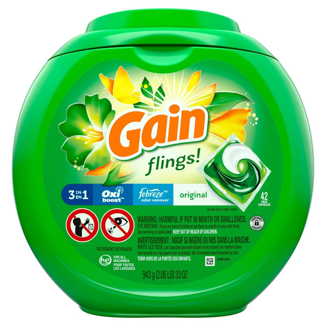 Gain flings! Laundry Detergent Pacs Original - 42ct