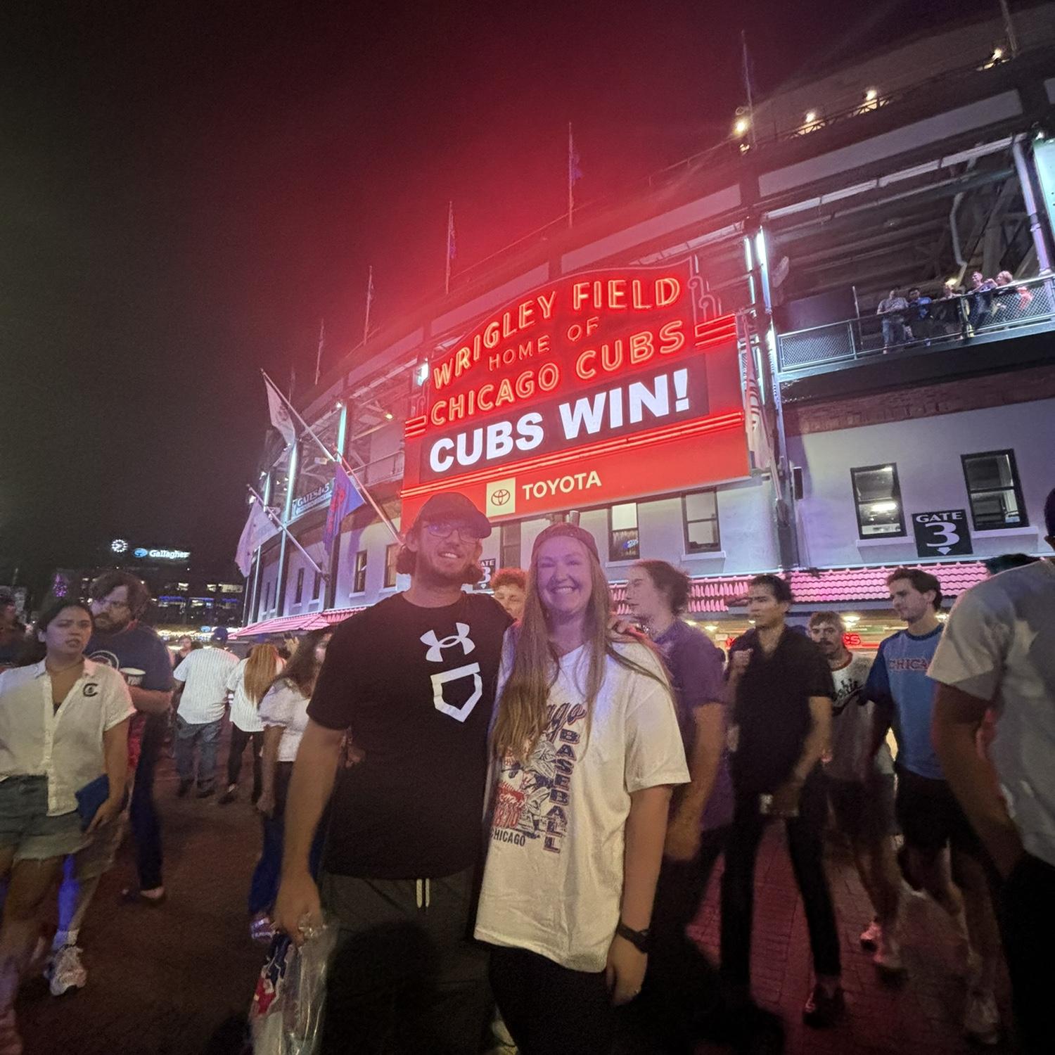 Cubs won the day we got engaged! And Shohei Ohtani went 50/50 for home runs and stolen bases in a season. Jim feels confident this is a good sign for us.