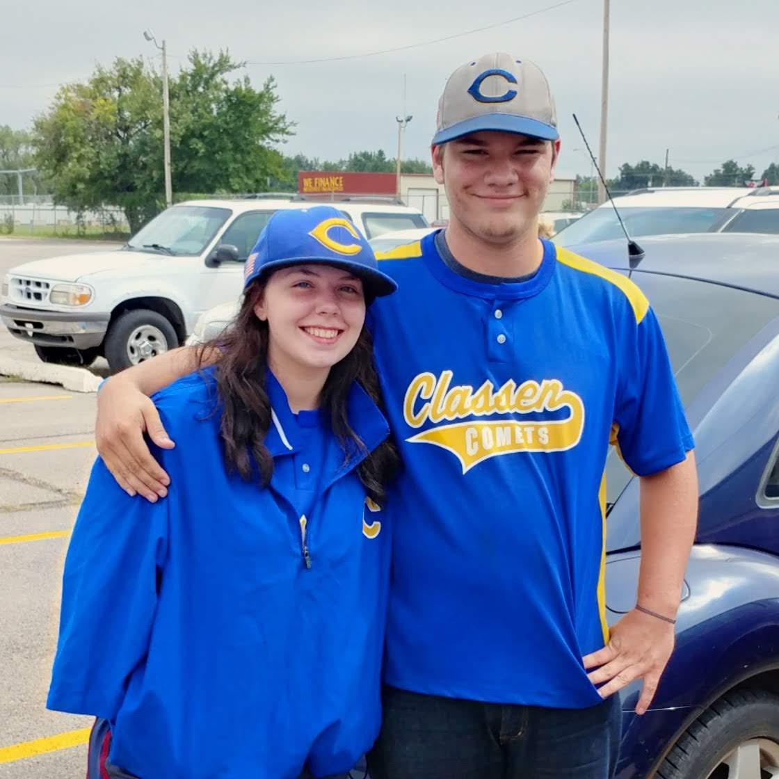 Softball managers our senior year