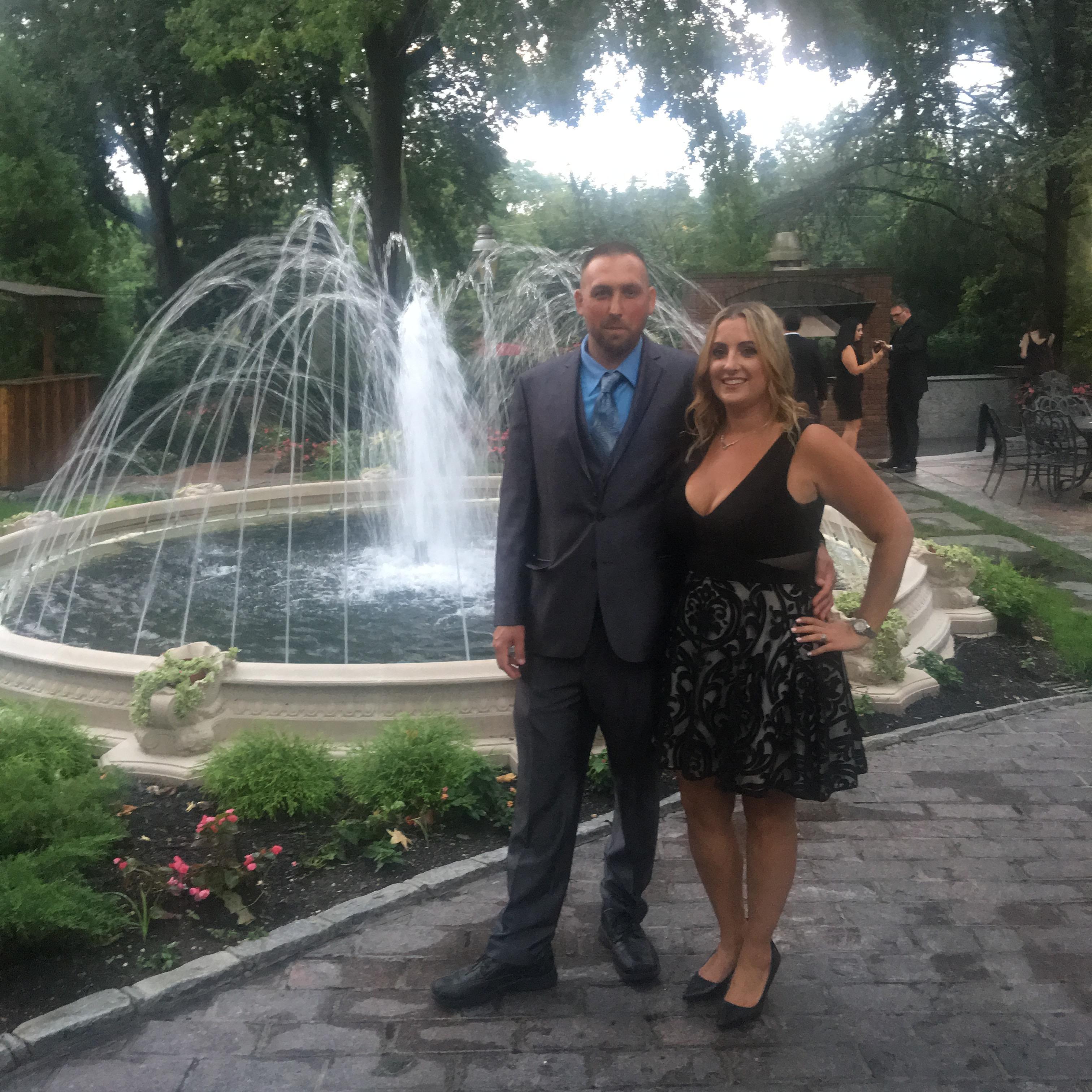 Our first wedding together.