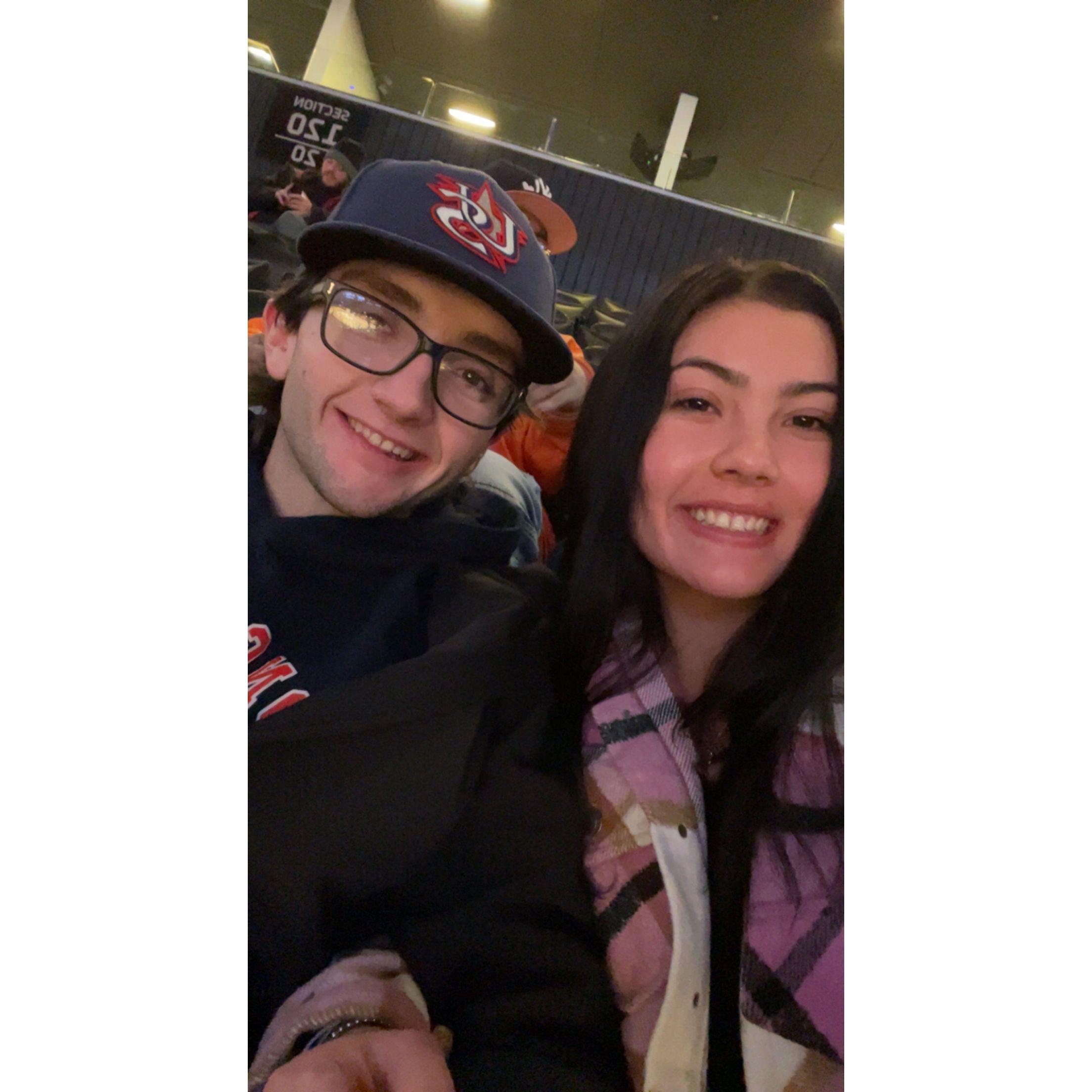 John's and I's first Valentines. We went to the Brooklyn Nets game! (2022)