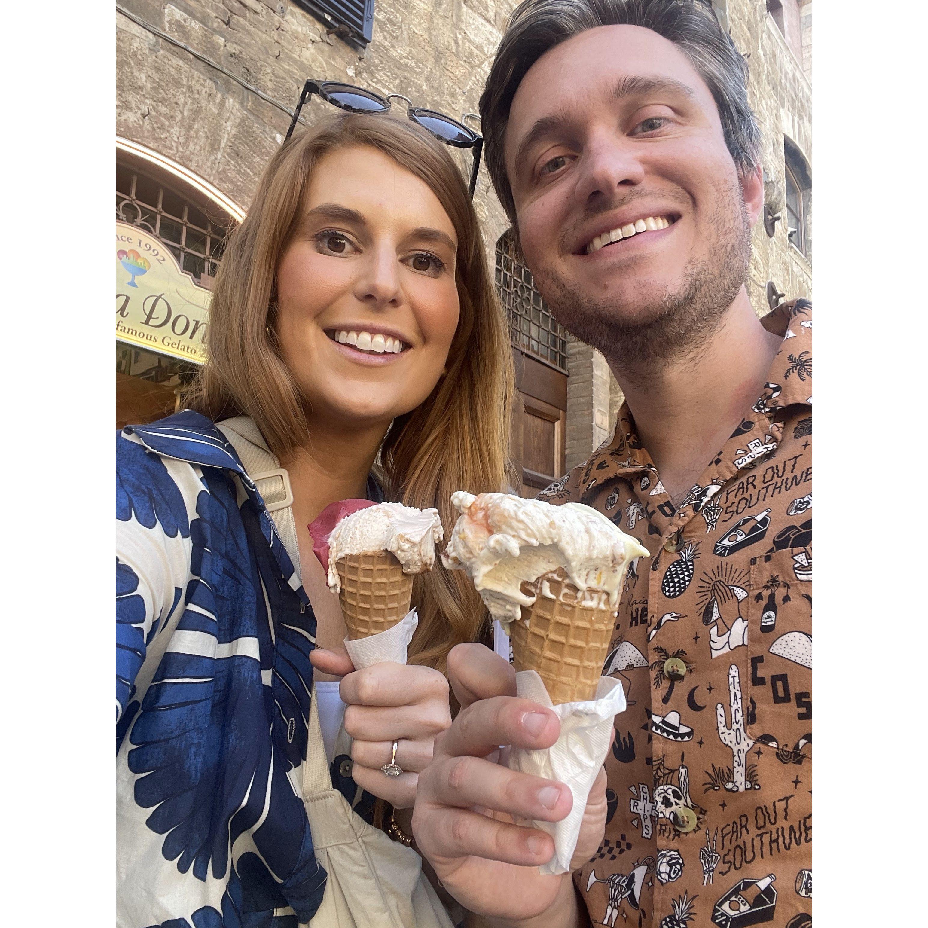 Gelato in Italy