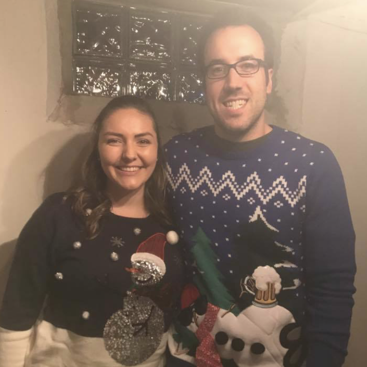 Ugly sweater party! Snowmen style!