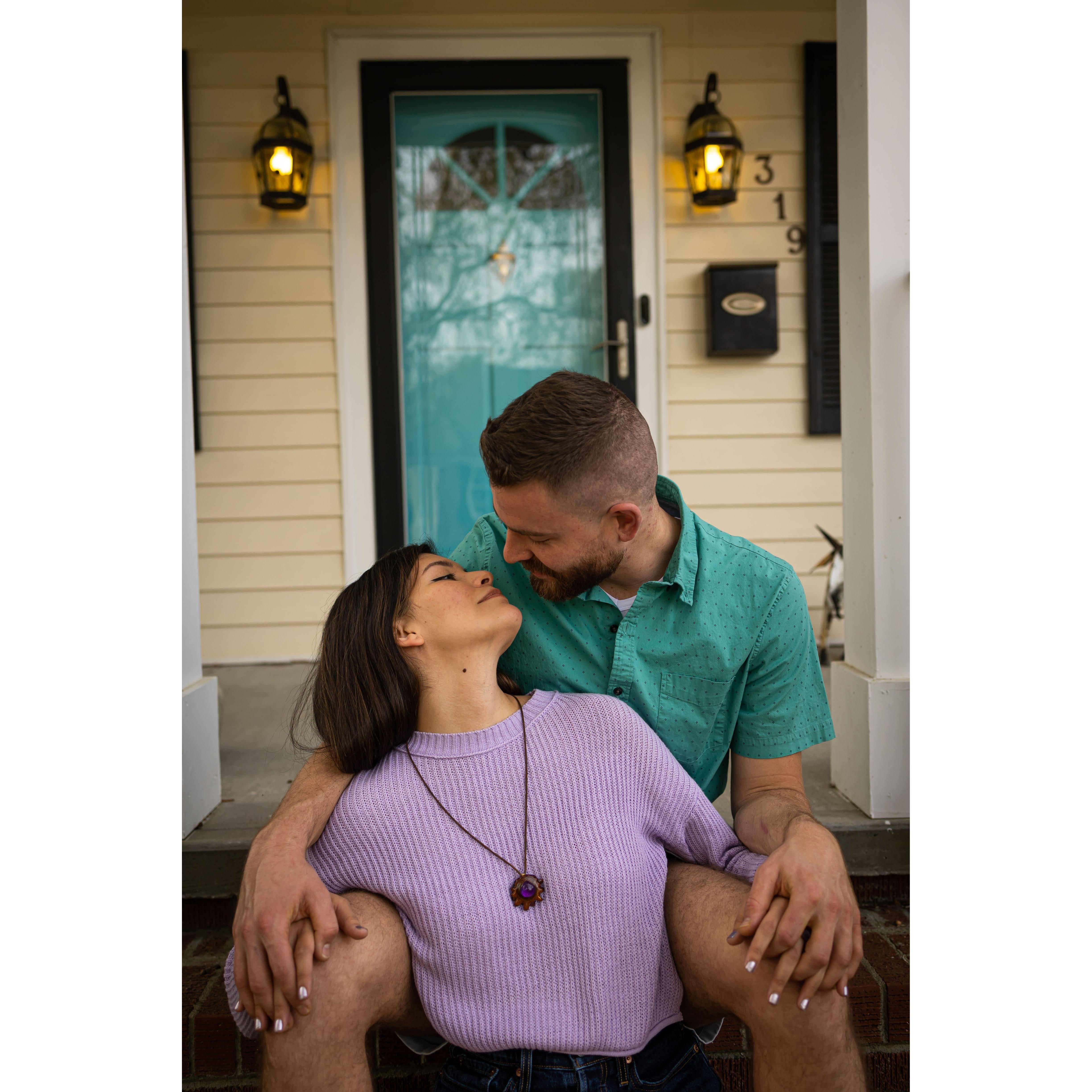 Always taking pre-engagement pictures.