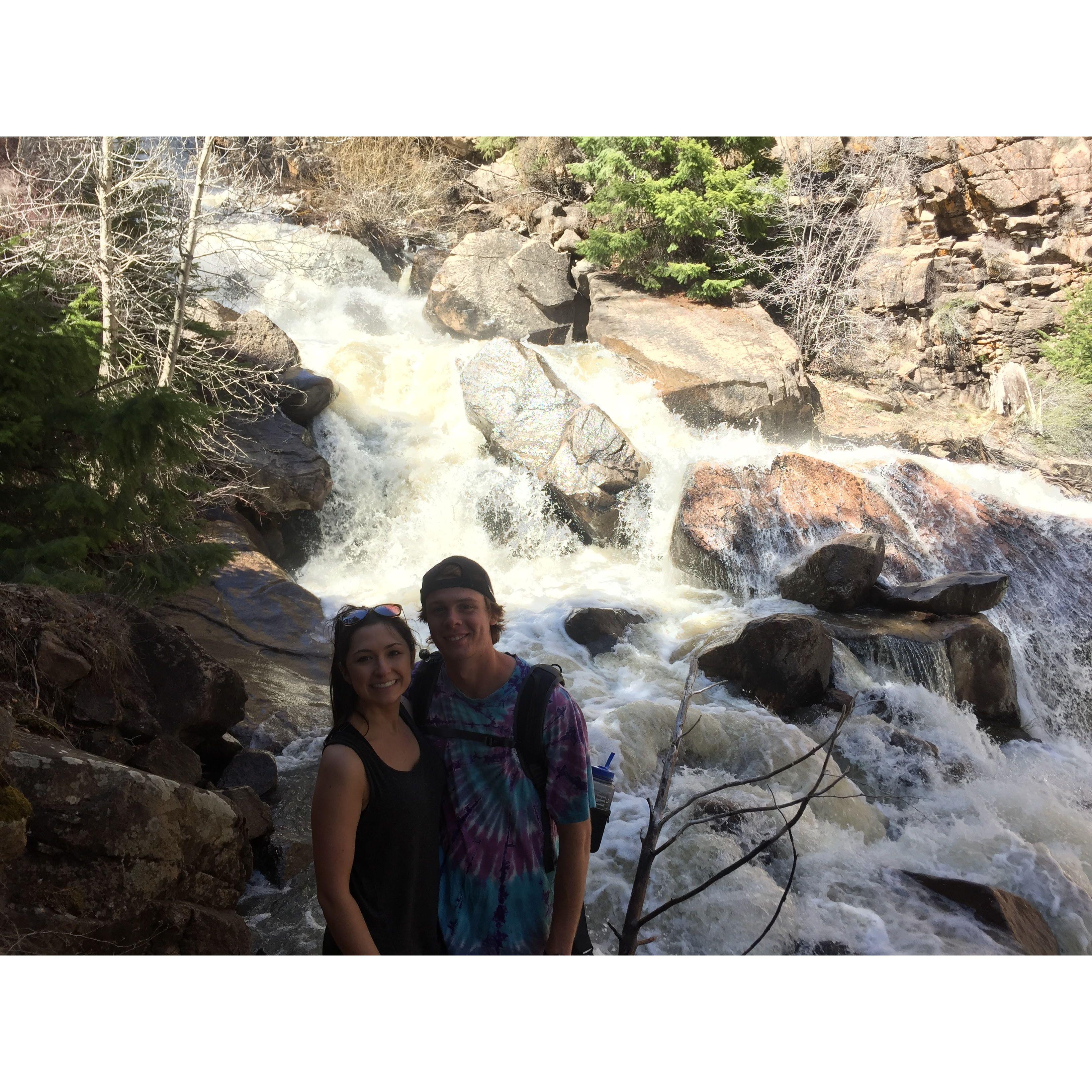 Tori visiting Tom when he lived in Colorado. Black Canyon Gunnison River 2017.