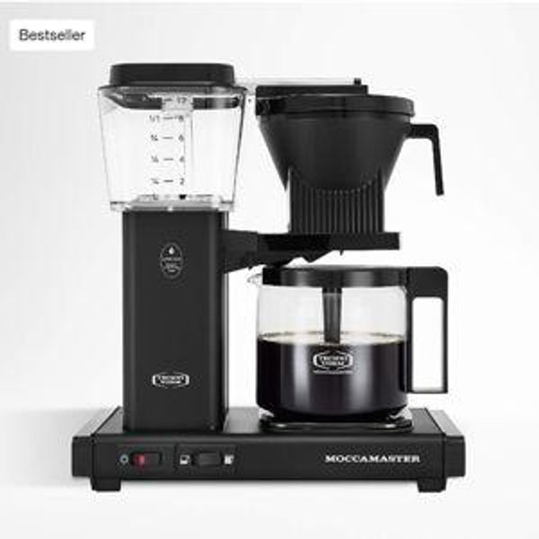 Moccamaster KBGV Select 10-Cup Glass Brewer Matte White Coffee Maker + Reviews | Crate & Barrel