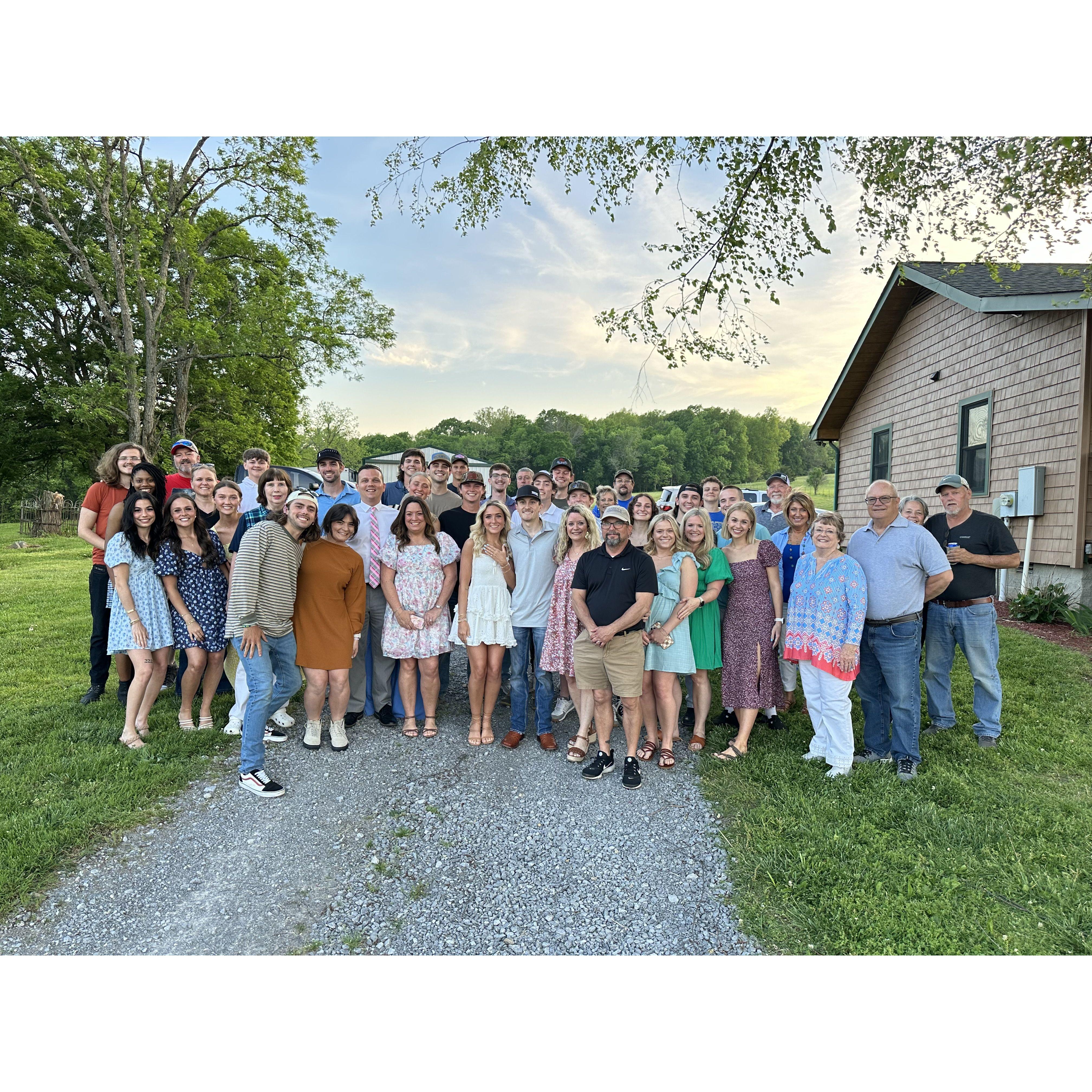 Our sweet friends and family at the engagement party