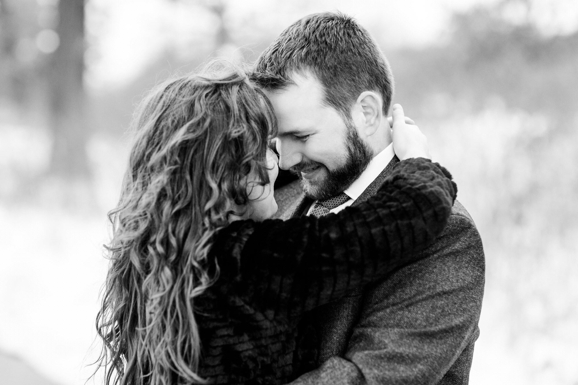 Engagement Photos at Silverwood Park in St. Anthony, MN - December 7, 2019 (photo credit: Katzie & Ben Photography)