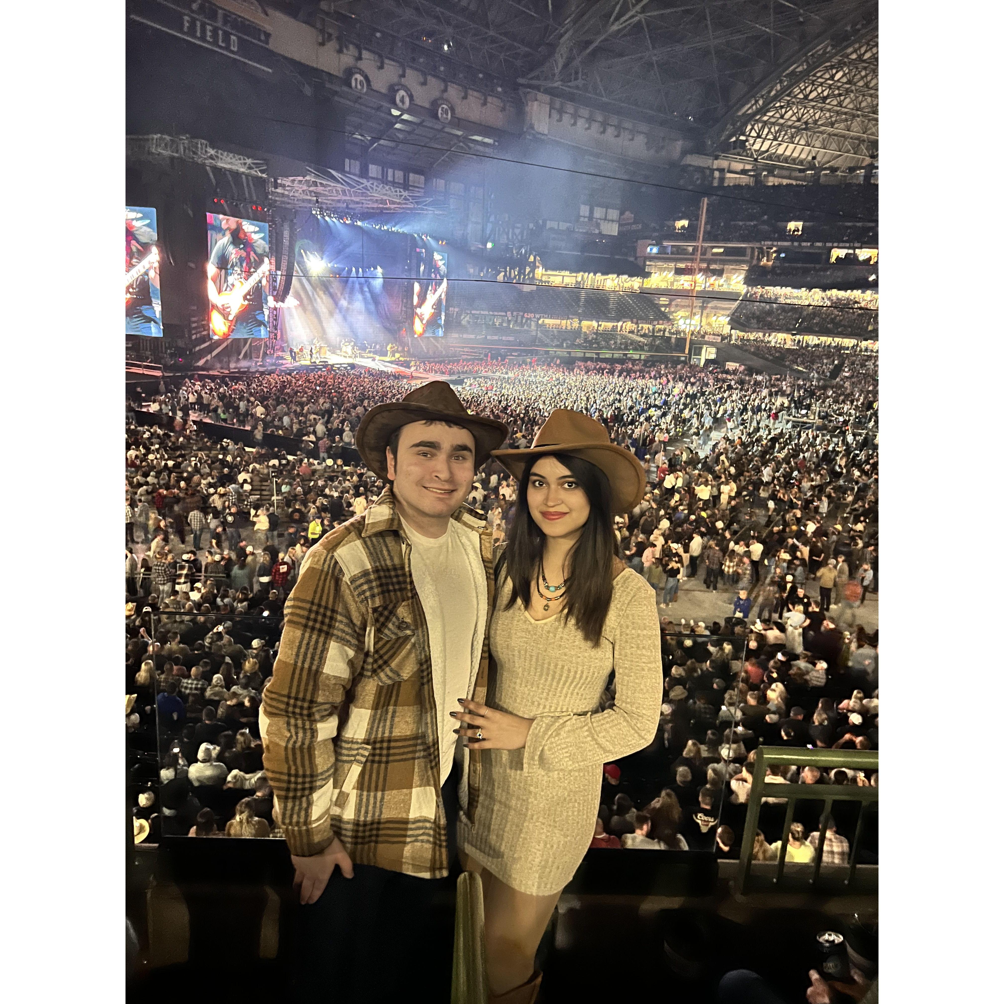 Our first concert together in Milwaukee, WI