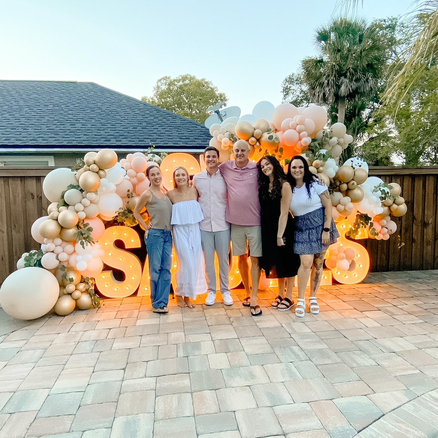 Evan's Dad, Step Mom, and two sisters (Erin Paige and Bella).
