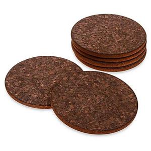 Dark Cork Coasters (Set of 6)