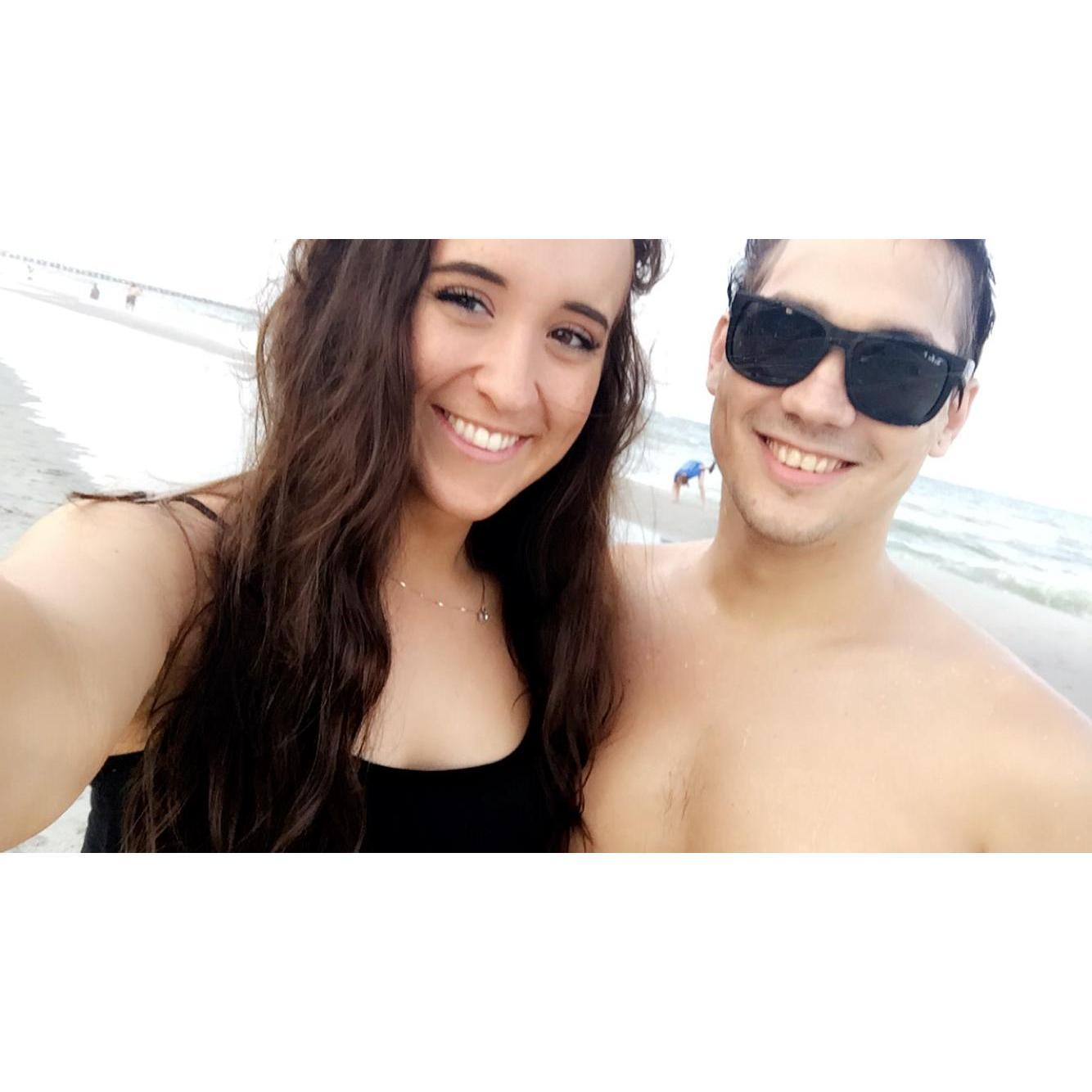 Our first beach trip, where we said "I love you"