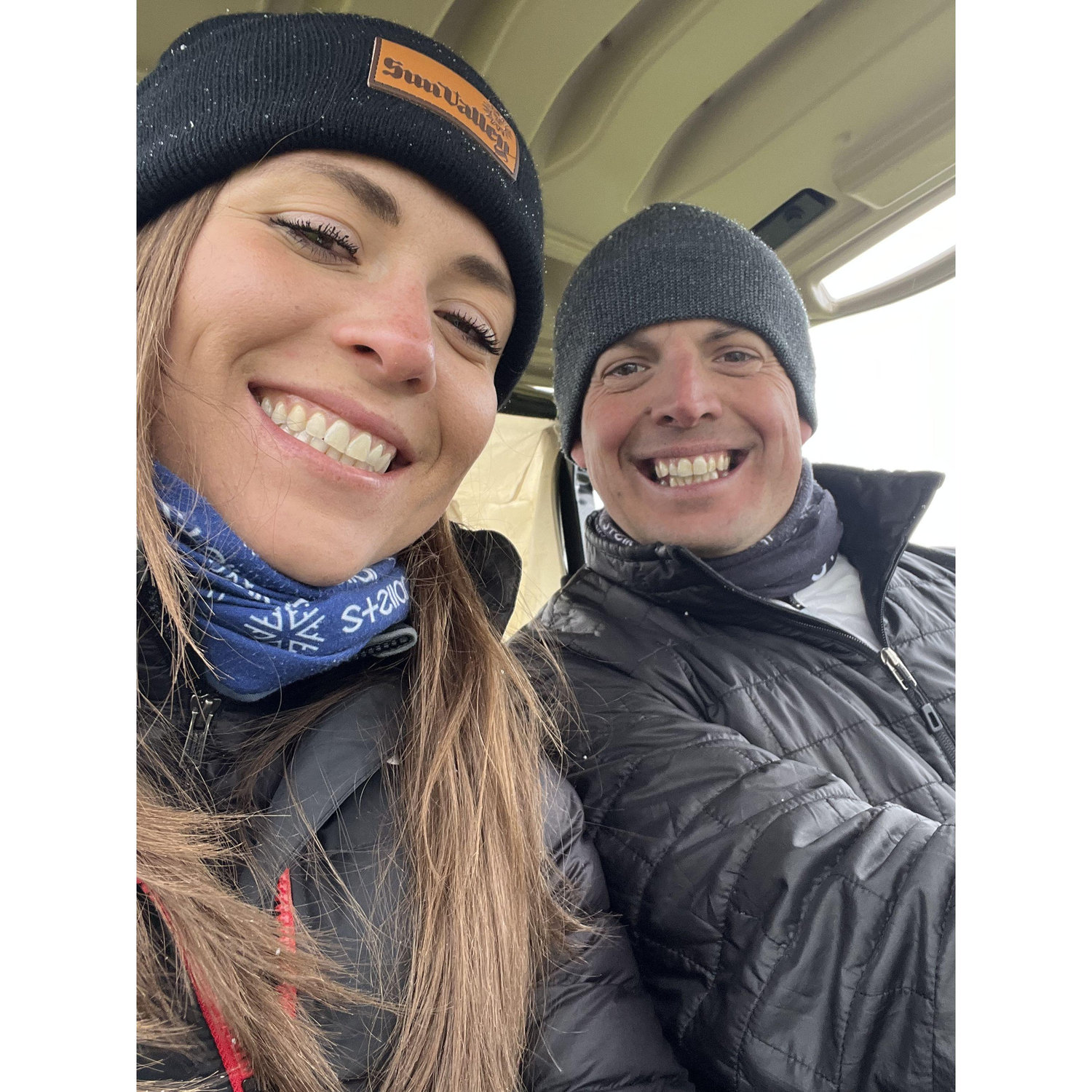 Golfing in the snow in SV