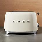 Smeg Cream 2-Slice Retro Toaster, Cream
