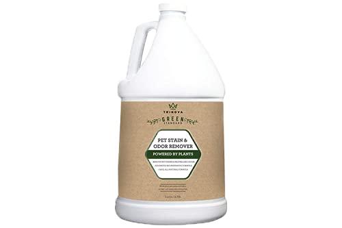 TriNova Natural Pet Stain and Odor Remover Eliminator - Advanced Enzyme Cleaner Spray - Remove Old & New Pet Stains & Smells for Dogs & Cats - All-Surface Safe - 1 Gallon