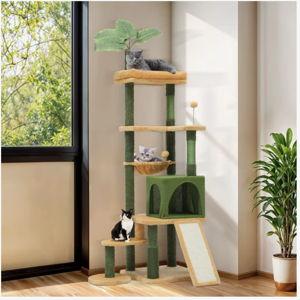 YITAHOME 72.8-in Sisal Cat Tree, Green - Chewy.com