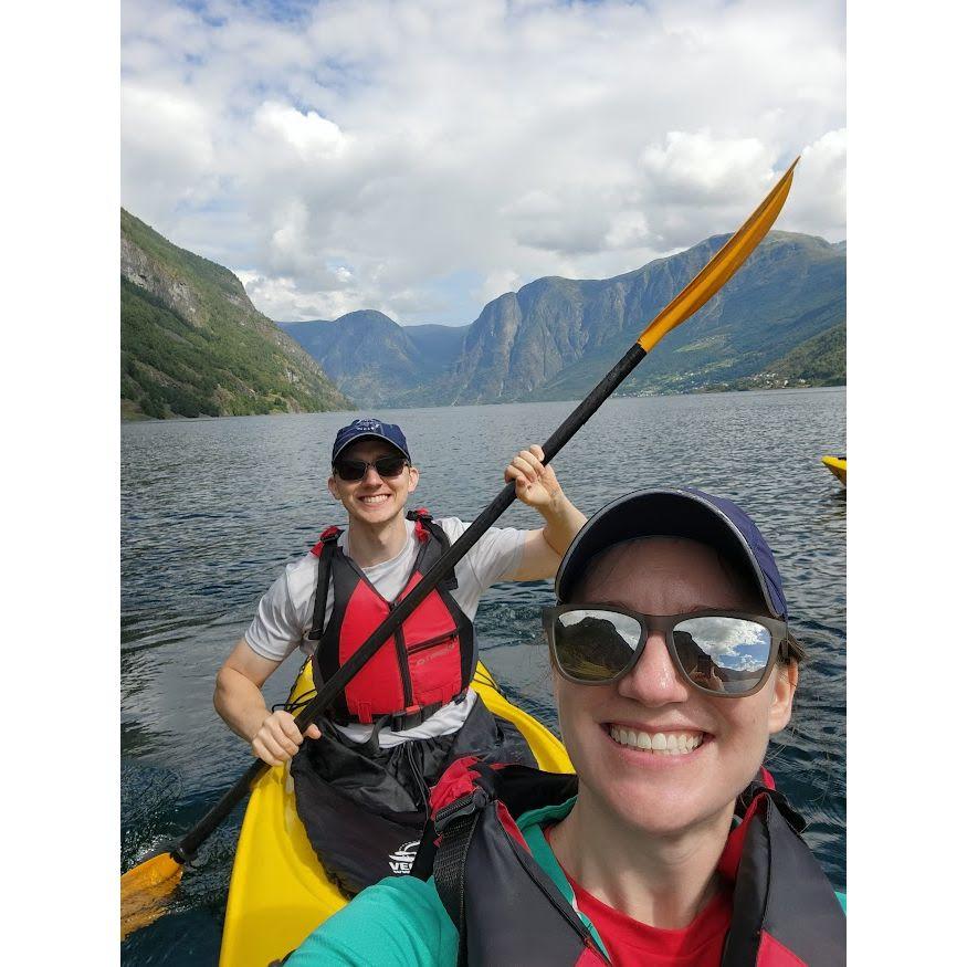 Kayaking in the Flåm fjords