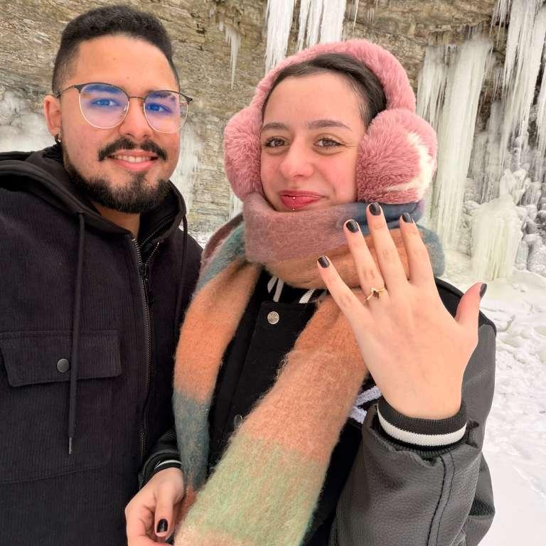 The day we got engaged. 12/12/2025