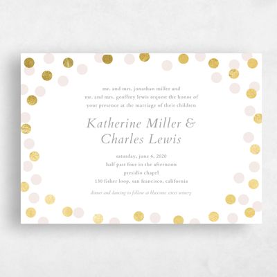 White Landscape Wedding Invitation - Interstellar Ring