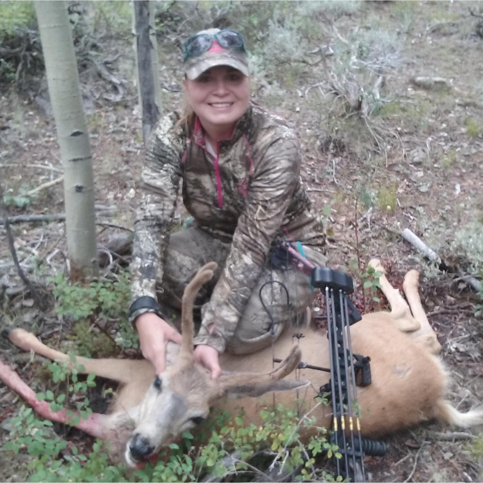 Ashley got this deer all on her own!