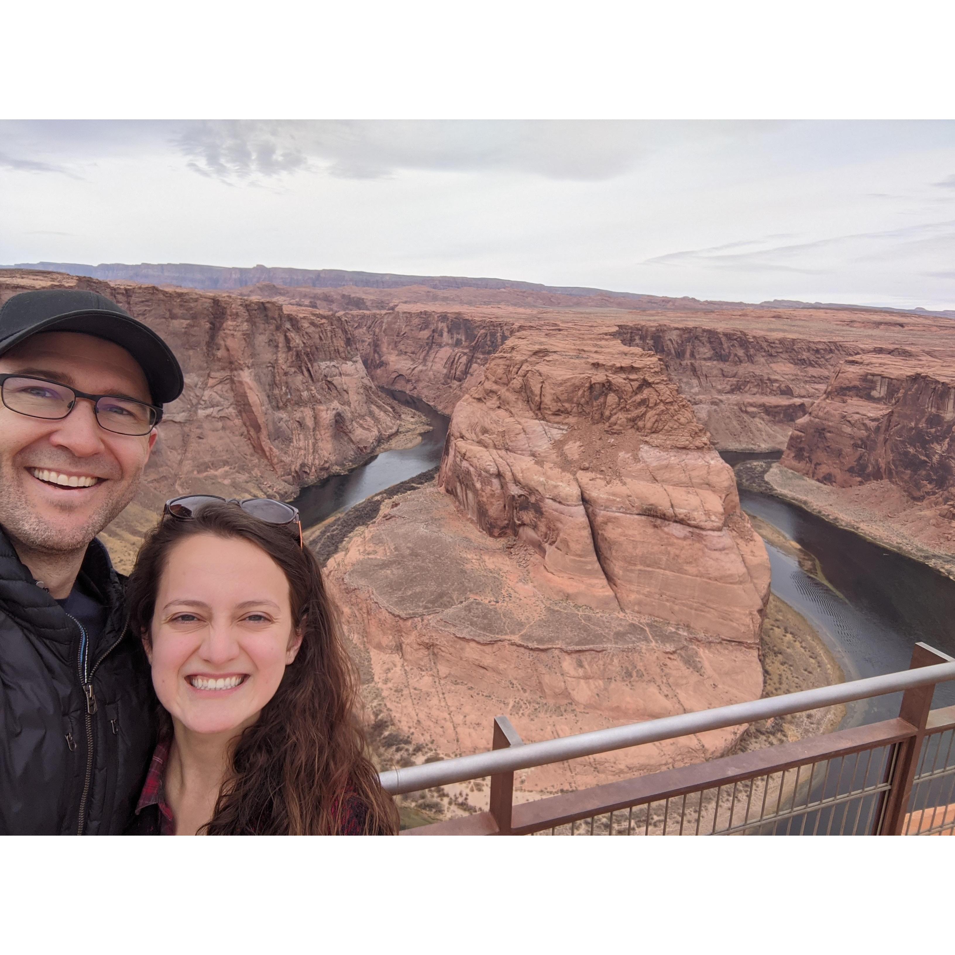 Visiting Horseshoe Bend on our Arizona Road Trip