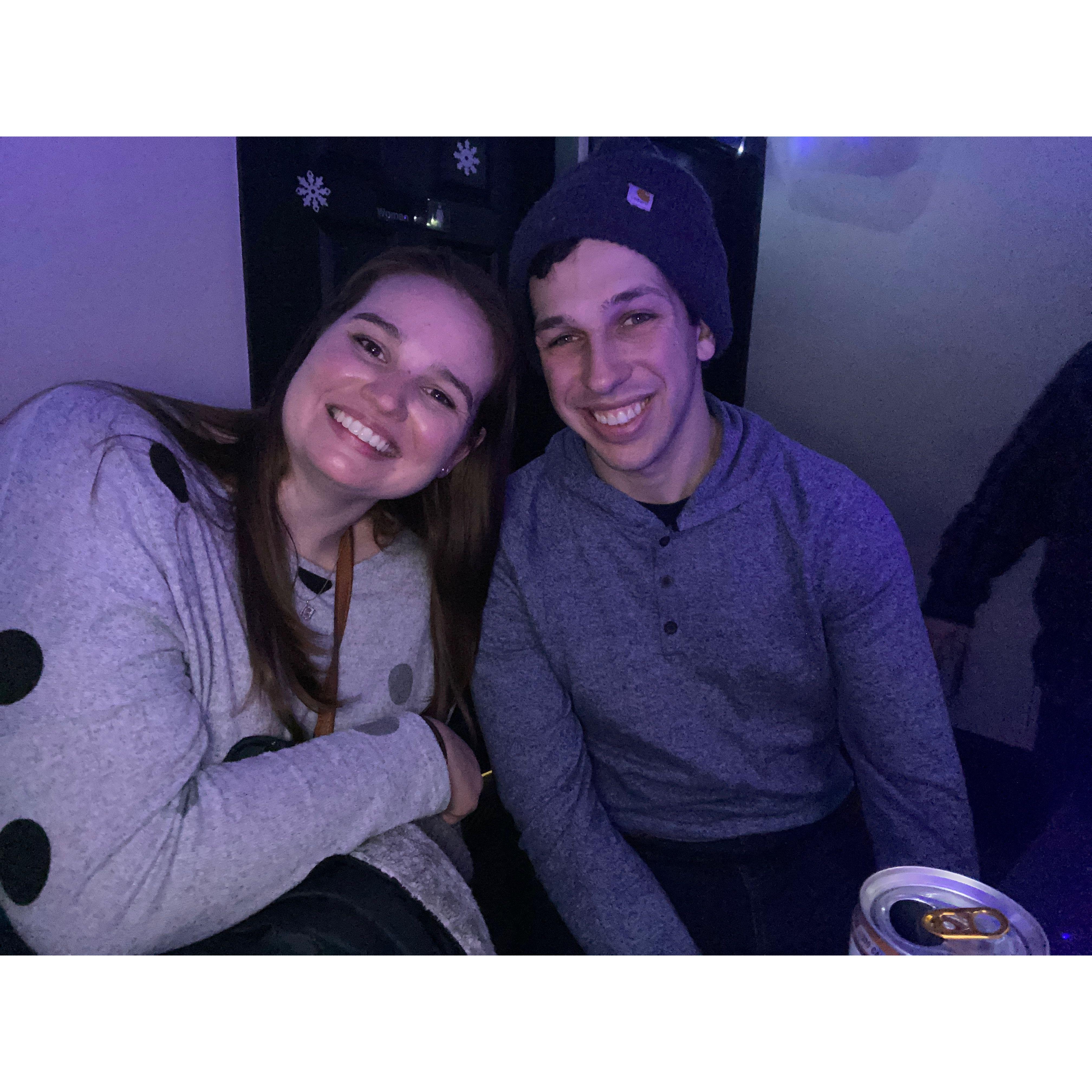 Alison and Jack's first picture together.