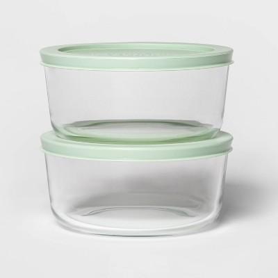 4 Cup 2pk Round Mint Food Storage Container Set - Room Essentials™