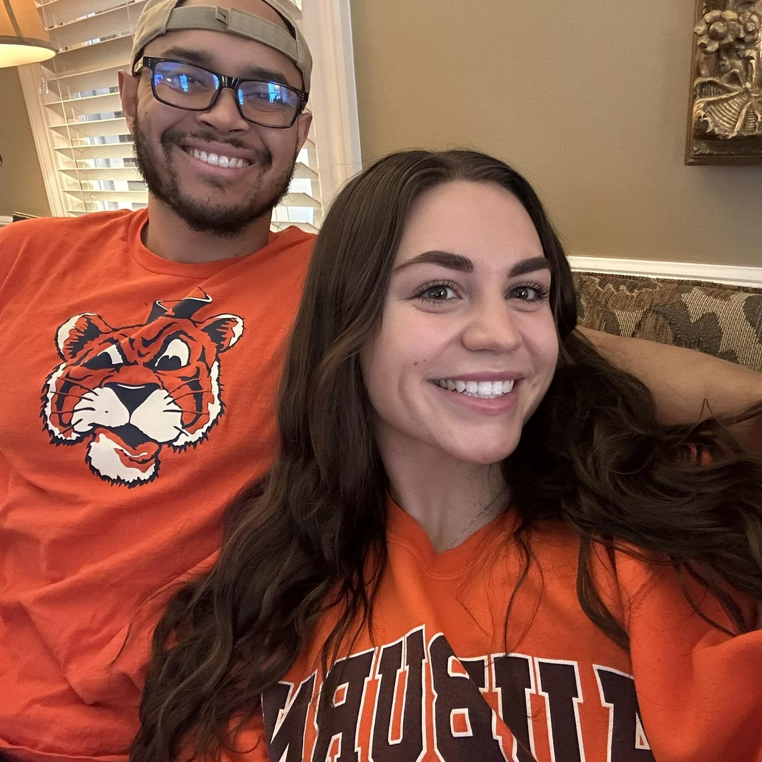 November 2025: Our first college football rivalry game! Sharing in Stephen’s family tradition of cheering on Auburn🥳