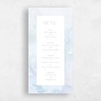 Blue Wedding Menu - Beaux-Arts