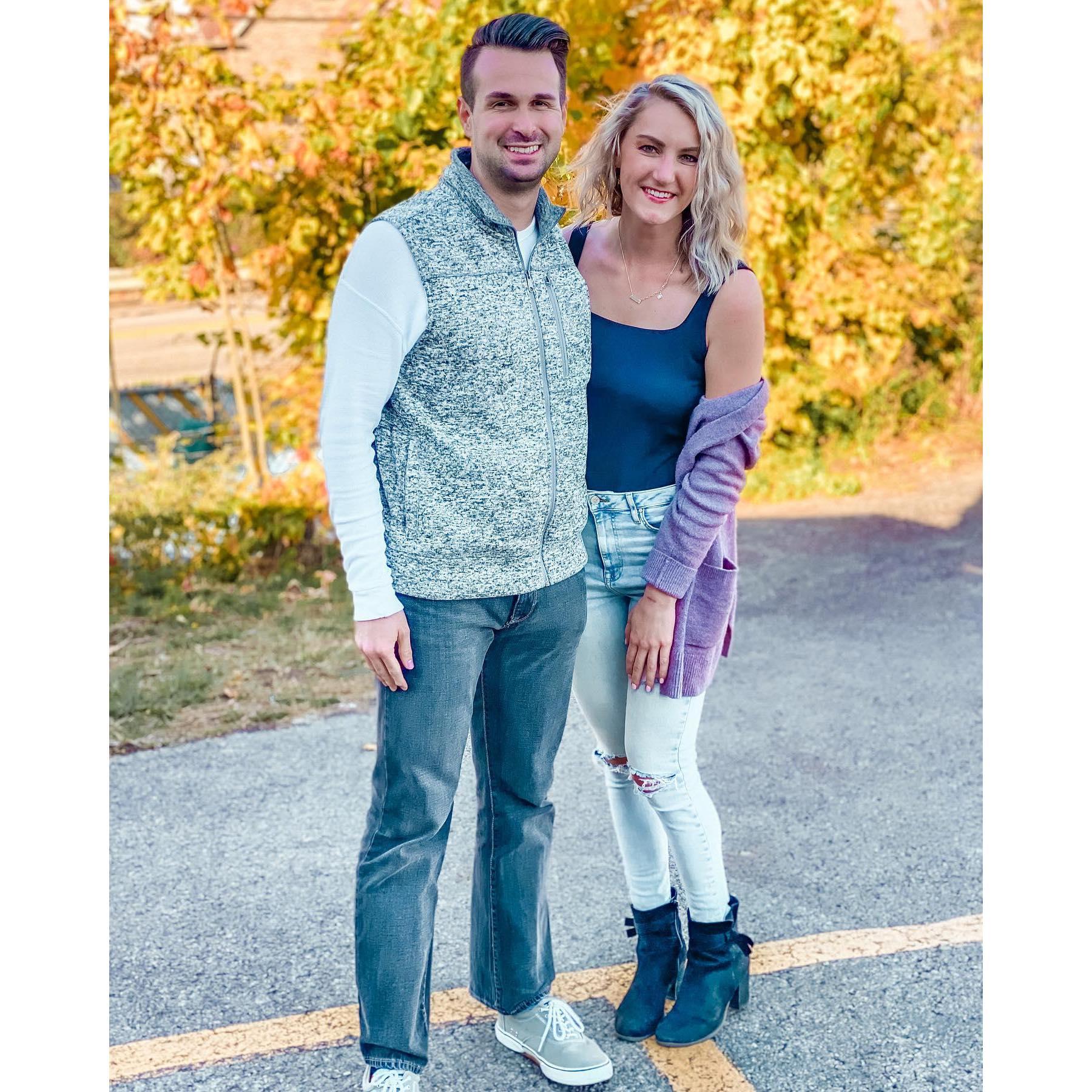 Our first photo together after Jack visited in October 2020! We drove to West Virginia to see friends and watch college football together.