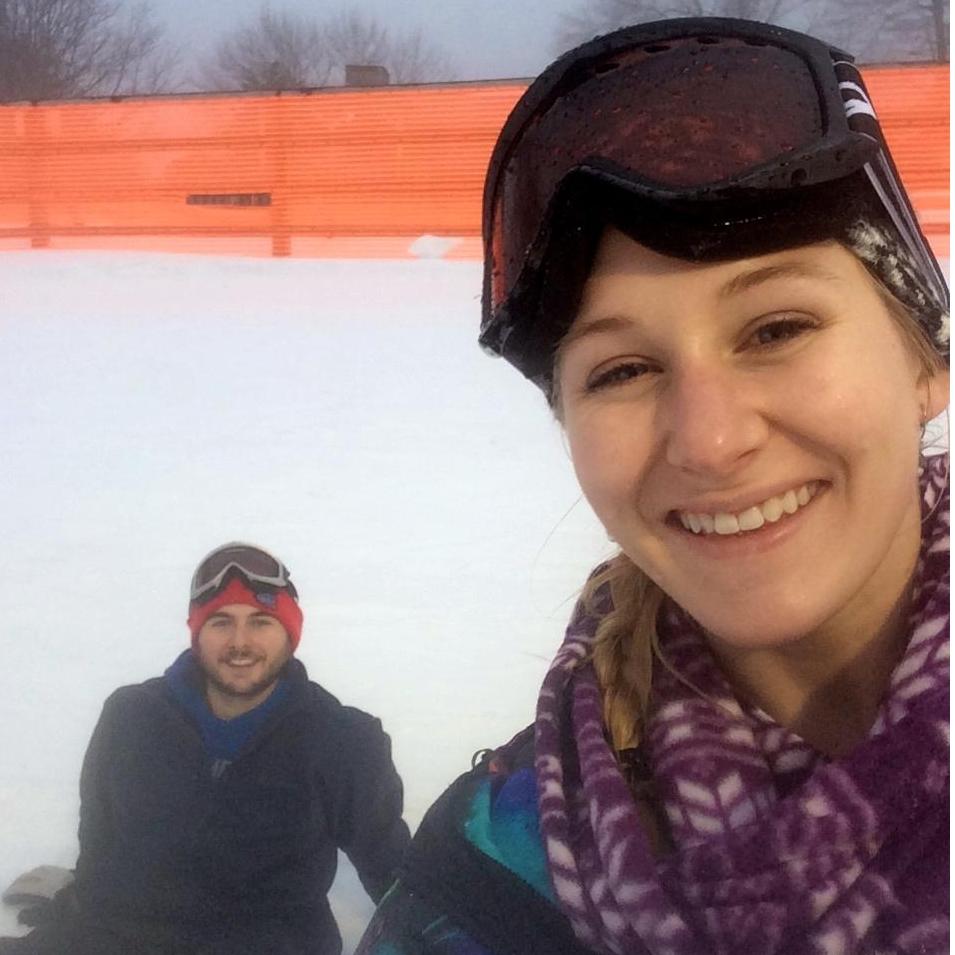 2017- 1st time snowboarding!