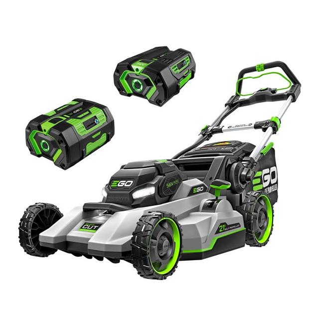 EGO Power+ LM2135SP 56-Volt 21-Inch Select Cut Self-Propelled Cordless Lawn Mower with Touch Drive Technology, 7.5Ah Battery, Rapid Charger Included plus extra BA2800T 5.0Ah Battery