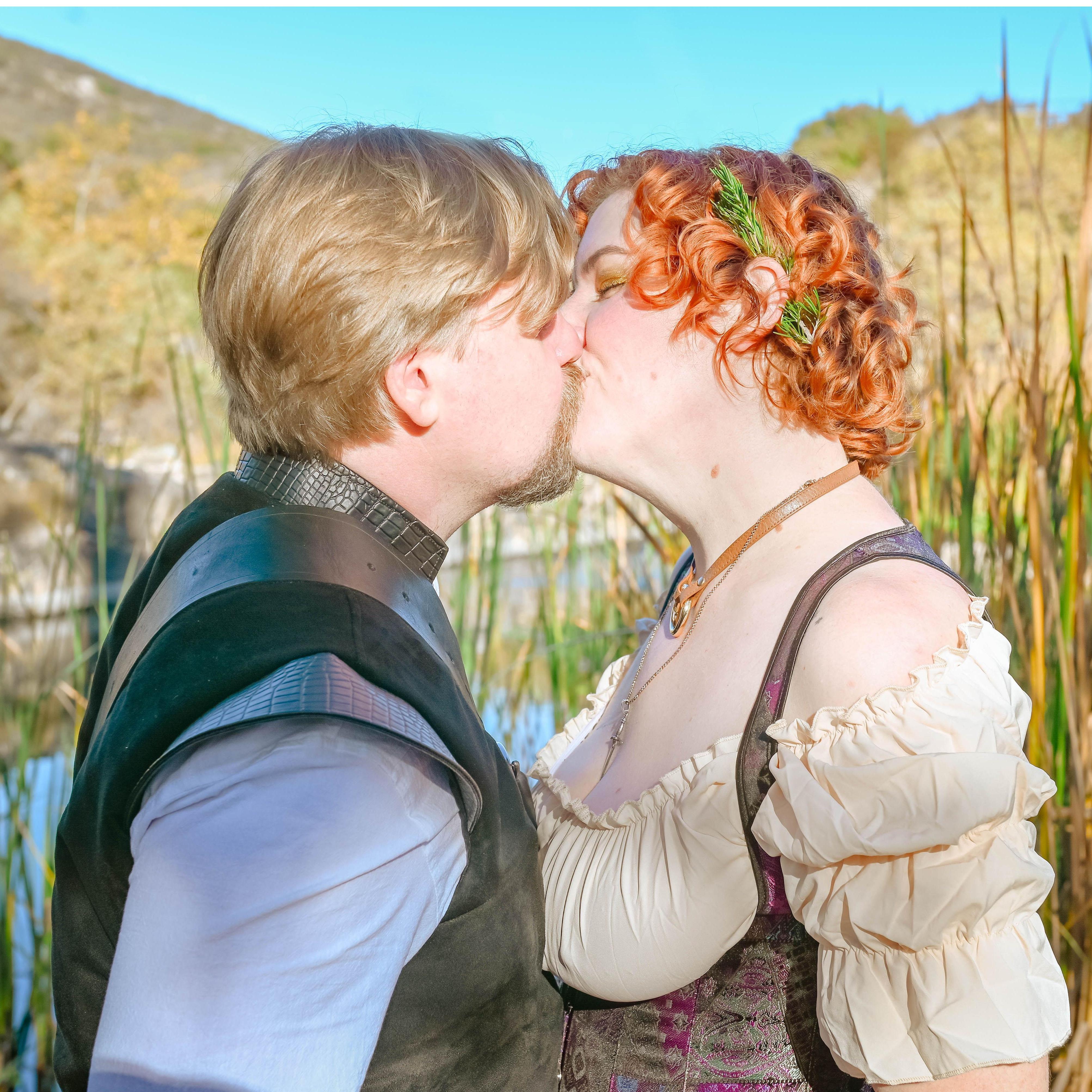 We took engagement photos in our backyard - Mission Trails!