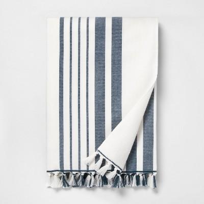 Stripe Beach Towel Navy / Sour Cream - Hearth & Hand™ with Magnolia