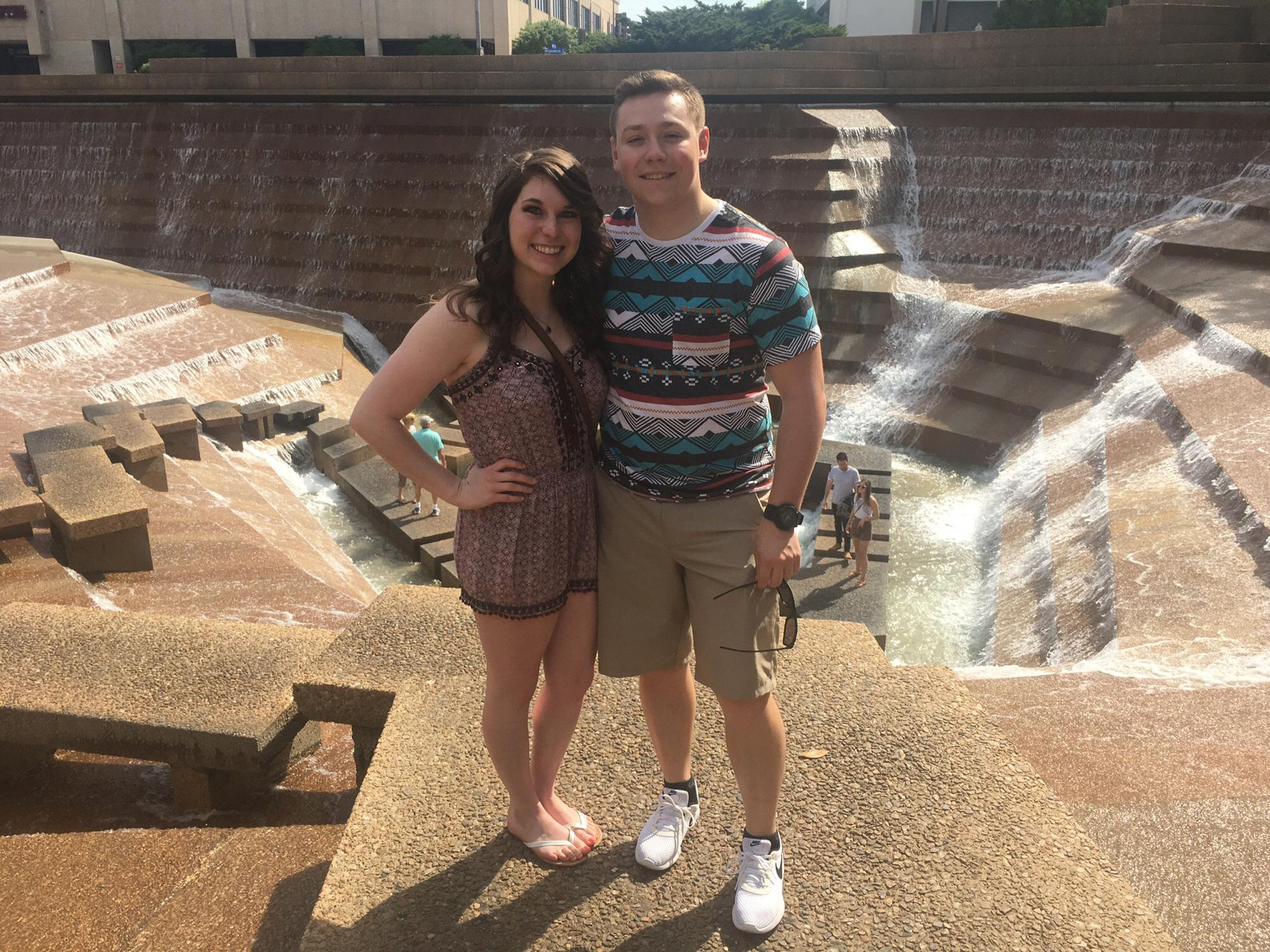 One of our stops on our Texas vacation, The water garden in Fort Worth, TX!
