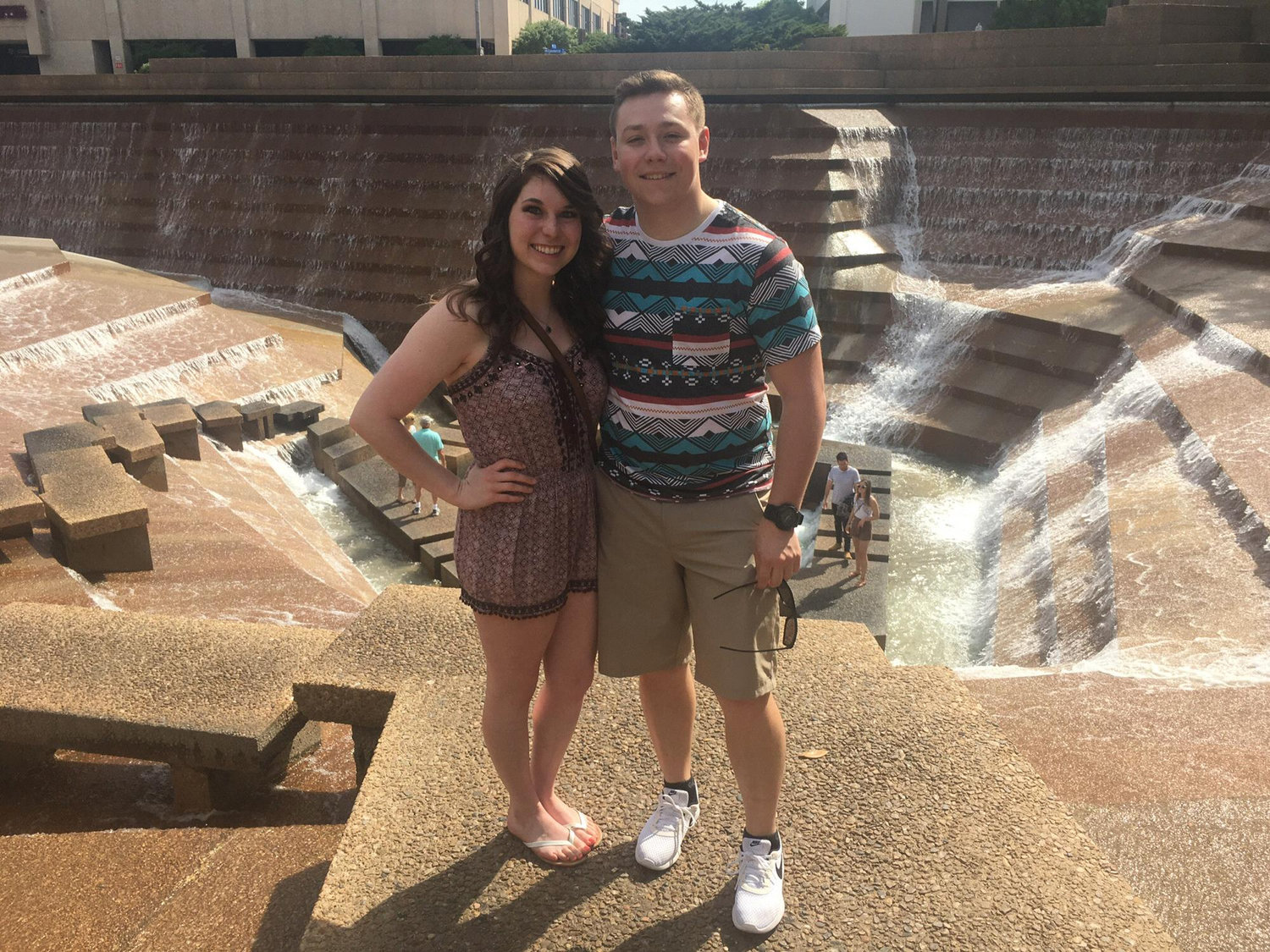 One of our stops on our Texas vacation, The water garden in Fort Worth, TX!
