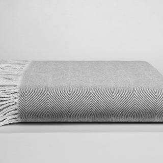 Classic Woven Herringbone Throw