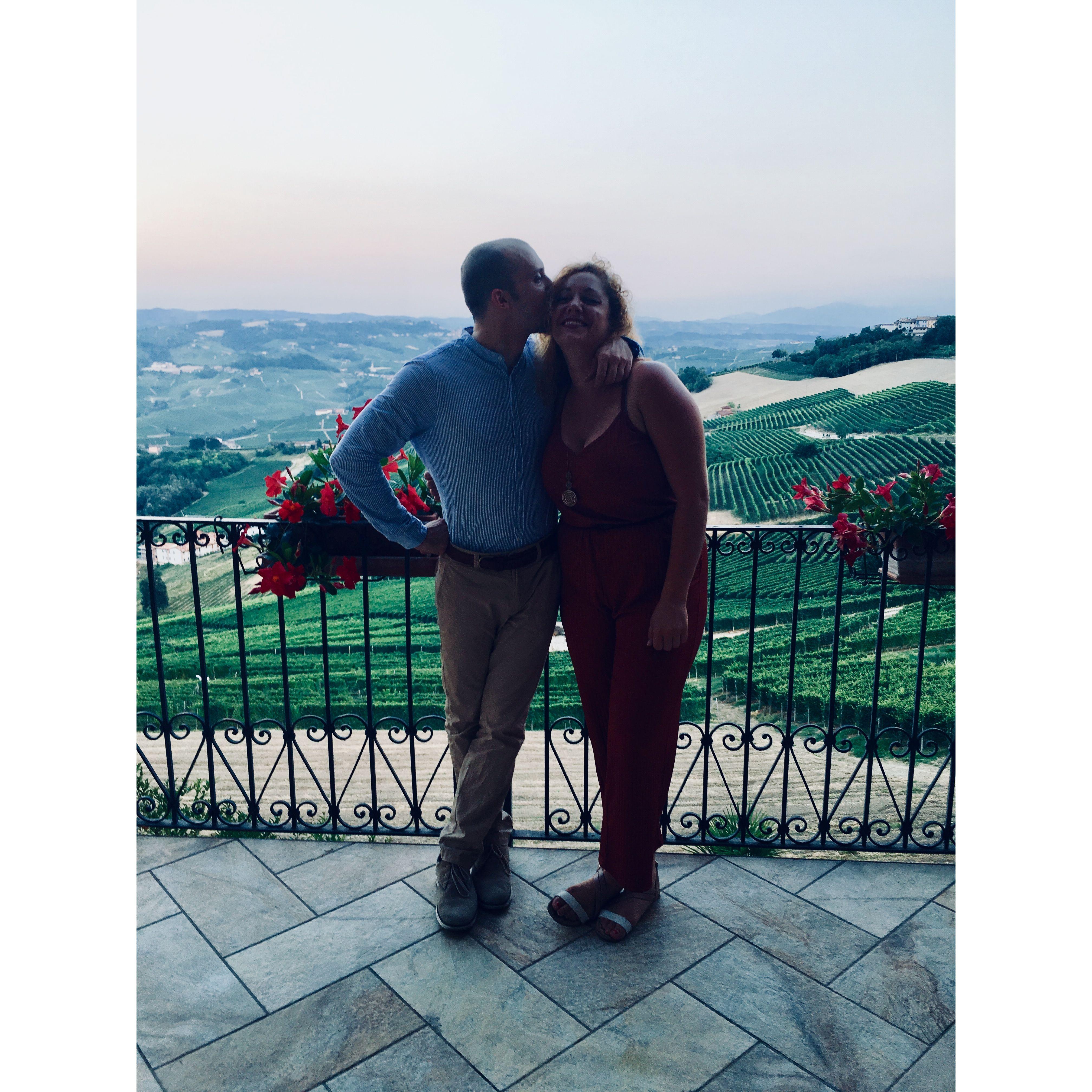La Morra, Piedmont. Francesco drove 4 hours to meet us there on his day off :)