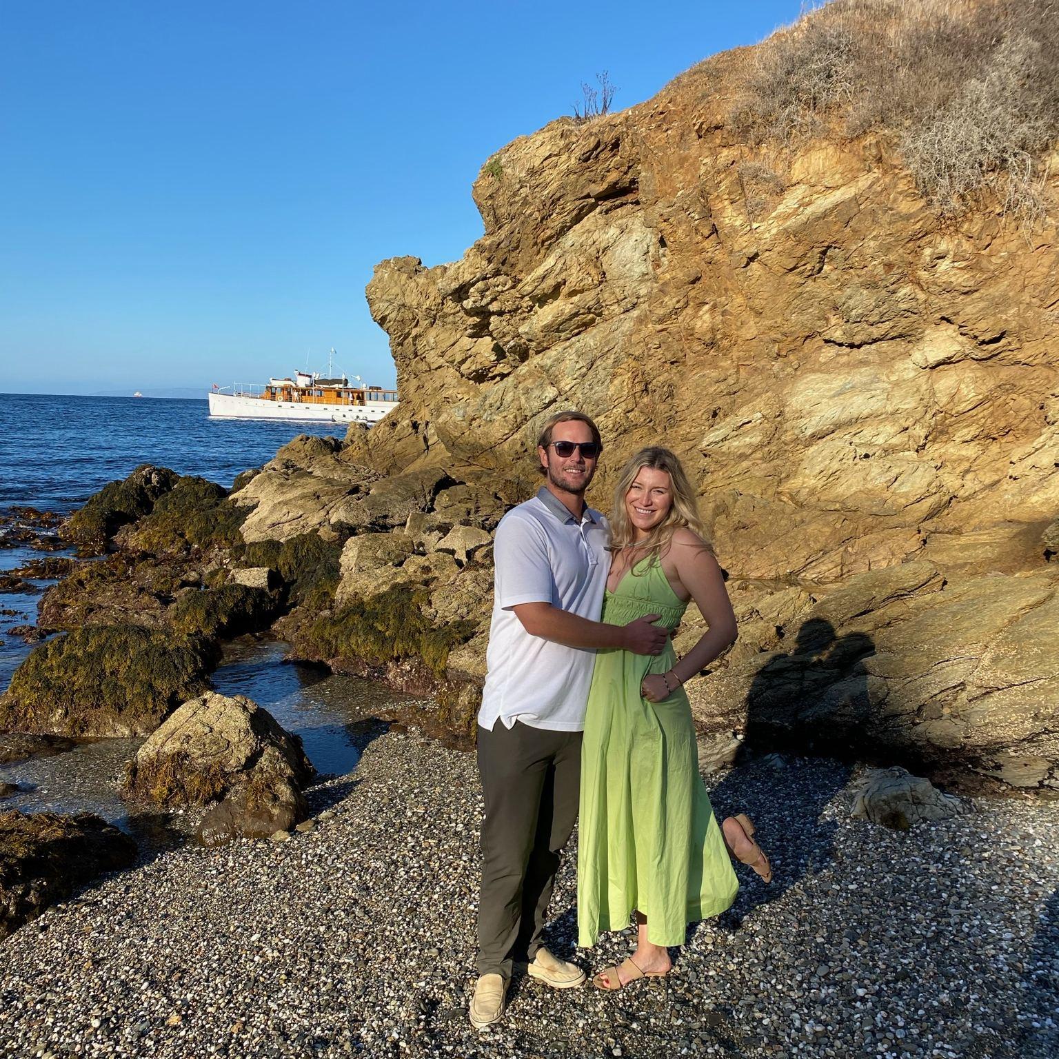 Celebrating our friend's wedding on Catalina Island