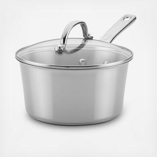 Stainless Covered Saucepan