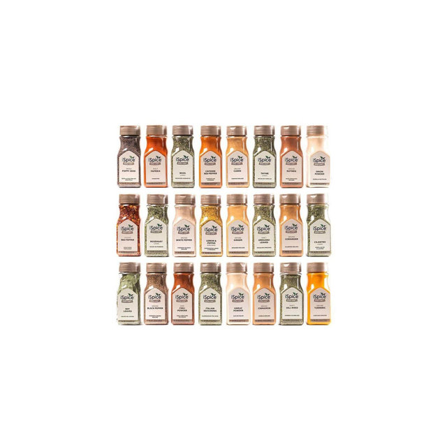 iSpice | 24 Pack of Spice and Herbs | Kitchen Fusion | Mixed Spices & Seasonings Gift Set | Kosher